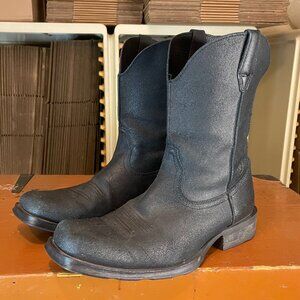 ARIAT Men'sSize11 D Rambler Square Toe Black Western Cowboy Boots 10006724